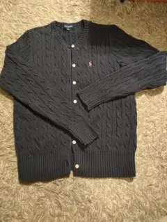 ■ガールズ150 RALPH LAUREN ケーブルニット カーディガン