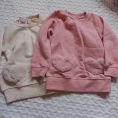 ハート付きトレーナー 95サイズ