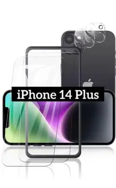 【4枚入り】iPhone 14 Plus ガラスフィルム ＋ カメラフィルム