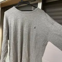 グレー 長袖 クルーネック トレーナー