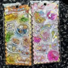 キラキラウォーターインシール なっとうちゃん　らびちゃん　【国内正規品】