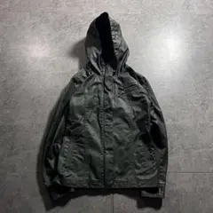 【old uniqlo】coating hooded blouson Y2K L