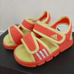 adidas ベビーサンダル オレンジ/イエロー　13センチ