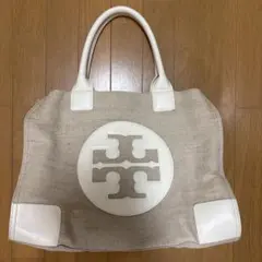 Tory Burch トートバッグ ベージュ キャンバス