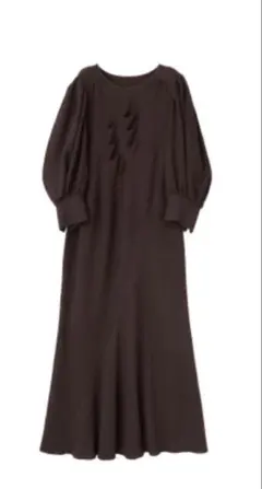 値下げ‼️ココディール‼️ニットロングワンピース サイズ2 ブラウン