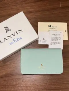 【新品未使用】ランバンオンブルー リュクサンブール名刺入れ/カードケース ミント