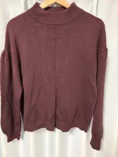 パープル ハイネックニット Fサイズ