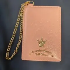 ディズニーパスケース ピンク 王冠モチーフ（サマンサタバサコラボ）