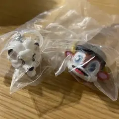 プロ野球マスコット　めじるしアクセサリー　レオ　バファローブル　セット