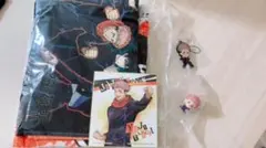 呪術廻戦　虎杖悠仁　タオル　色紙　キーホルダー　ミニフィギュアセット