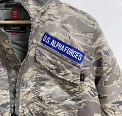 ALPHA INDUSTRIES 迷彩 ミリタリージャケット Sサイズ