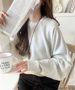 【新品】javaコラボ ロンT 長袖カットソー オーバーサイズ オートミール L