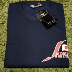 （新品タグ付・袋入り）Mizuno 日本代表 アンダーシャツ ネイビー