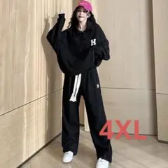 セットアップ レディース 上下セット 大きいサイズ 無地 春秋 LSGA005