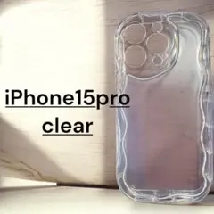 iPhone15proクリアケース 新品 衝撃吸収 TPU 透明カバー シンプル