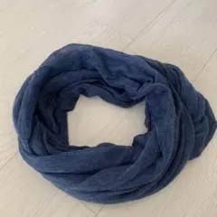 【軽量】　ネイビー　スヌード　マフラー　薄手　軽い　メンズ　レディース