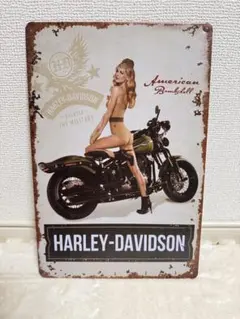 HARLEY-DAVIDSON 壁掛け プレート アメリカンビンテージ レトロ