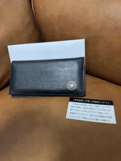 新商品】皇居 菊紋本革財布 市松模様柄 黒 - メルカリ