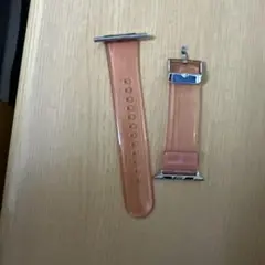 Apple Watch用 クリアピンク シリコンバンド