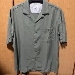GLOBAL WORK 半袖シャツ グリーン L