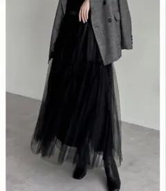 黒 ロングスカート