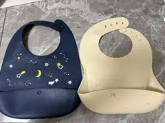 mushie シリコンビブ 花柄　星柄　２枚セット