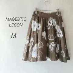マジェスティックレゴン【M】花柄フレアスカート ウエストゴム　総柄のサムネイル