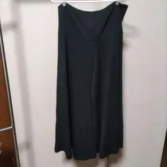 ガウチョパンツ　ハイウエスト　ユニクロ　L　ブラック　リラックス着　★未使用