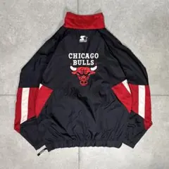 Starter Chicago Bulls ナイロン　ジャケット　NBA ブルズ Chicago Bulls Starter Retro Nylon 1/4 Zip Jacket – Official