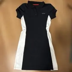 Fabtime ポロワンピース ブラック/ホワイト