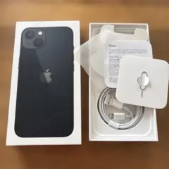 Apple iPhone 13 128GB ブラック　空箱・ケーブル