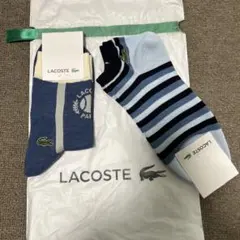 新品　タグ付き　LACOSTE ソックス ラコステ　靴下　紳士　クリスマス 2足