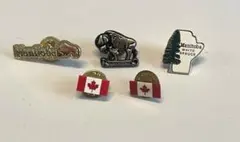 国旗　ピンバッチ　カナダ　マニトバ　ピンズ　ピンバッジ