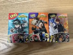 マクドナルド　ハッピーセット　UNO 僕のヒーローアカデミア 3パックセット