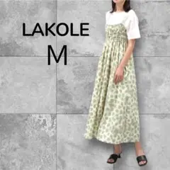 ラコレ　LAKOLE 柄　ワンピース　マタニティ　M レディース　新品　キャミ