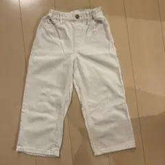 UNIQLO キッズ デニムパンツ ホワイト 110cm