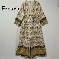 Freadaフリーダ　インドプリントオールインワン　エスニック総柄バティック
