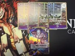 神の島の冒険 ワンピース　紫エネル 万雷　SR 4枚 エネル　SEC プレイ用