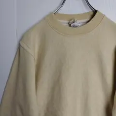 チャンピオン リバースウィーブ スウェット トレーナー 無地 裏起毛 イエロー