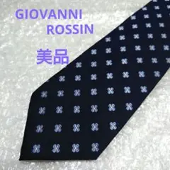 GIOVANNI ROSSIN ネクタイ ネイビー 花柄