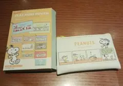 スヌーピー　シークレットフラットミニポーチ