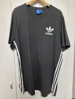 adidas アディダス　Tシャツ　3XO(3XL相当) 黒　トレフォイルロゴ