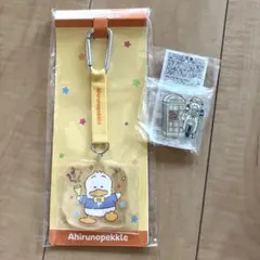 一番くじ　サンリオ　あひるのペックル ストラップ　はぴだん×スーパーカブコラボ