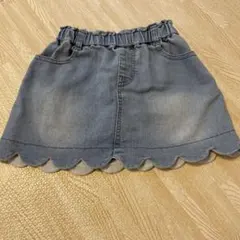 petit main デニムスカート 80