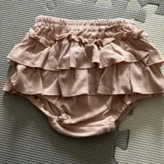 クフウ　ブルマスカート　ピンク フリルパンツ サイズF 70〜90 美品