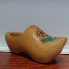 オランダアンティーク 木靴型小物入れ