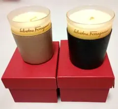 Salvatore Ferragamo アロマキャンドル 2個セット　本革ケース 2026年最新】Salvatore Ferragamo アロマ・キャンドルの人気アイテム