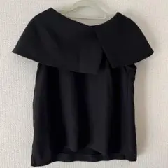 【痛み有り】ペルルペッシュ ブラック オフショルダー ノースリーブ トップス