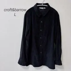 croft&barrow 【L】 ブラック 長袖 シャツ