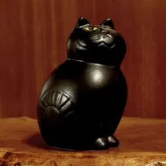 リサラーソン　ミアミニ　オールブラック　深溝　北欧　美品のサムネイル